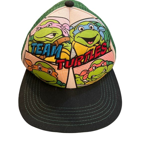 Hat Teenage Mutant Ninja Turtles. Team Turtles. Trucker Snap Back Hat 2015 OSFA - Picture 1 of 6